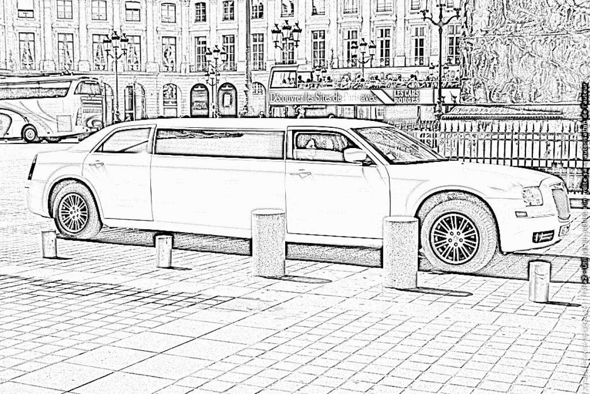 Adorable city cars coloring page