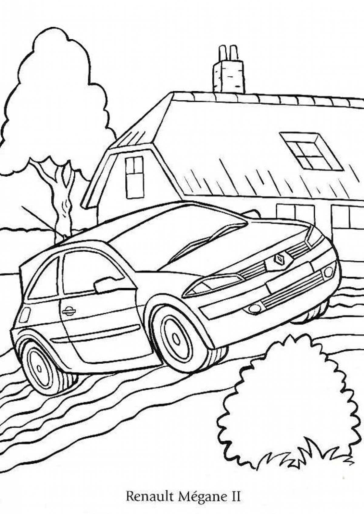 Coloring sublime city cars