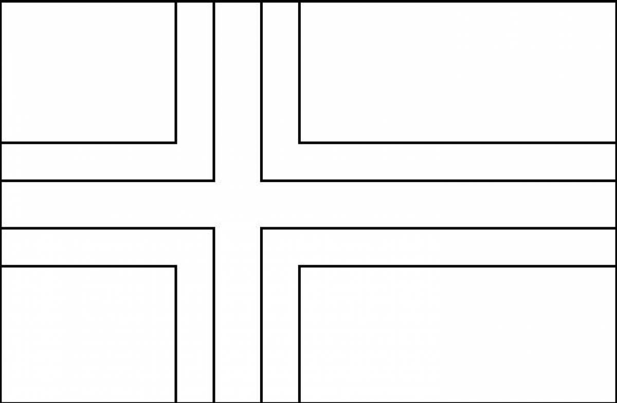 Впечатляющая страница раскраски флага ссср