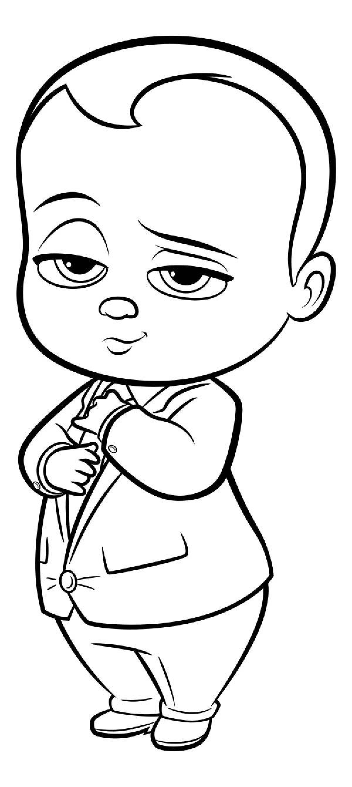 Charming coloring boss baby