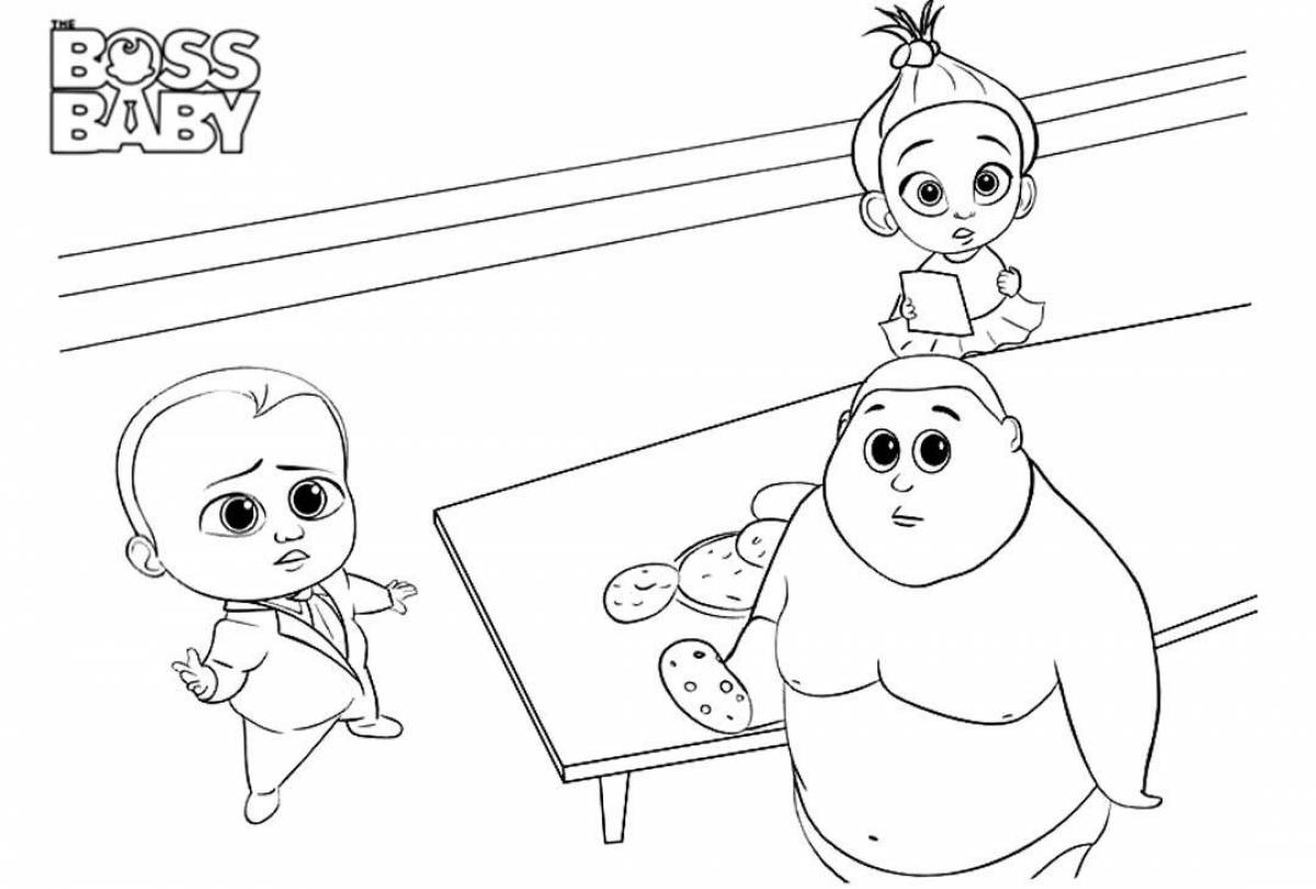 Sweet coloring boss baby
