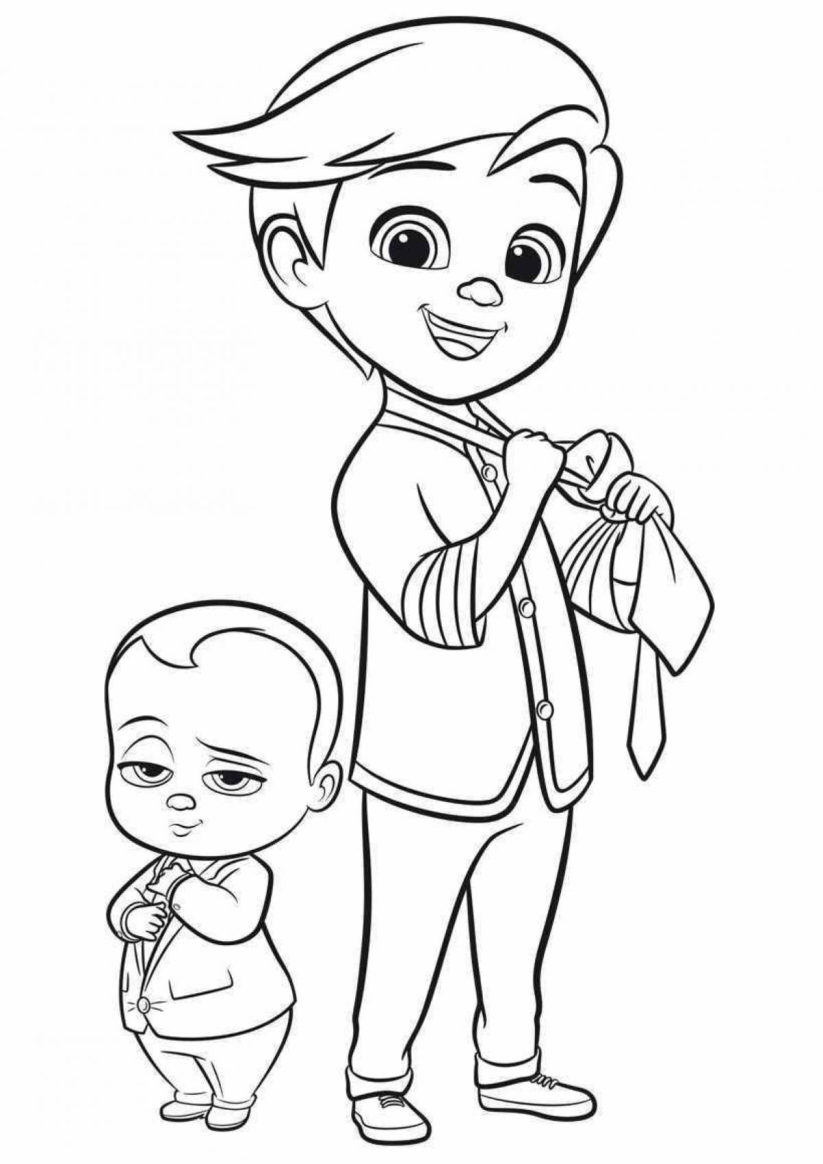 Boss baby live coloring