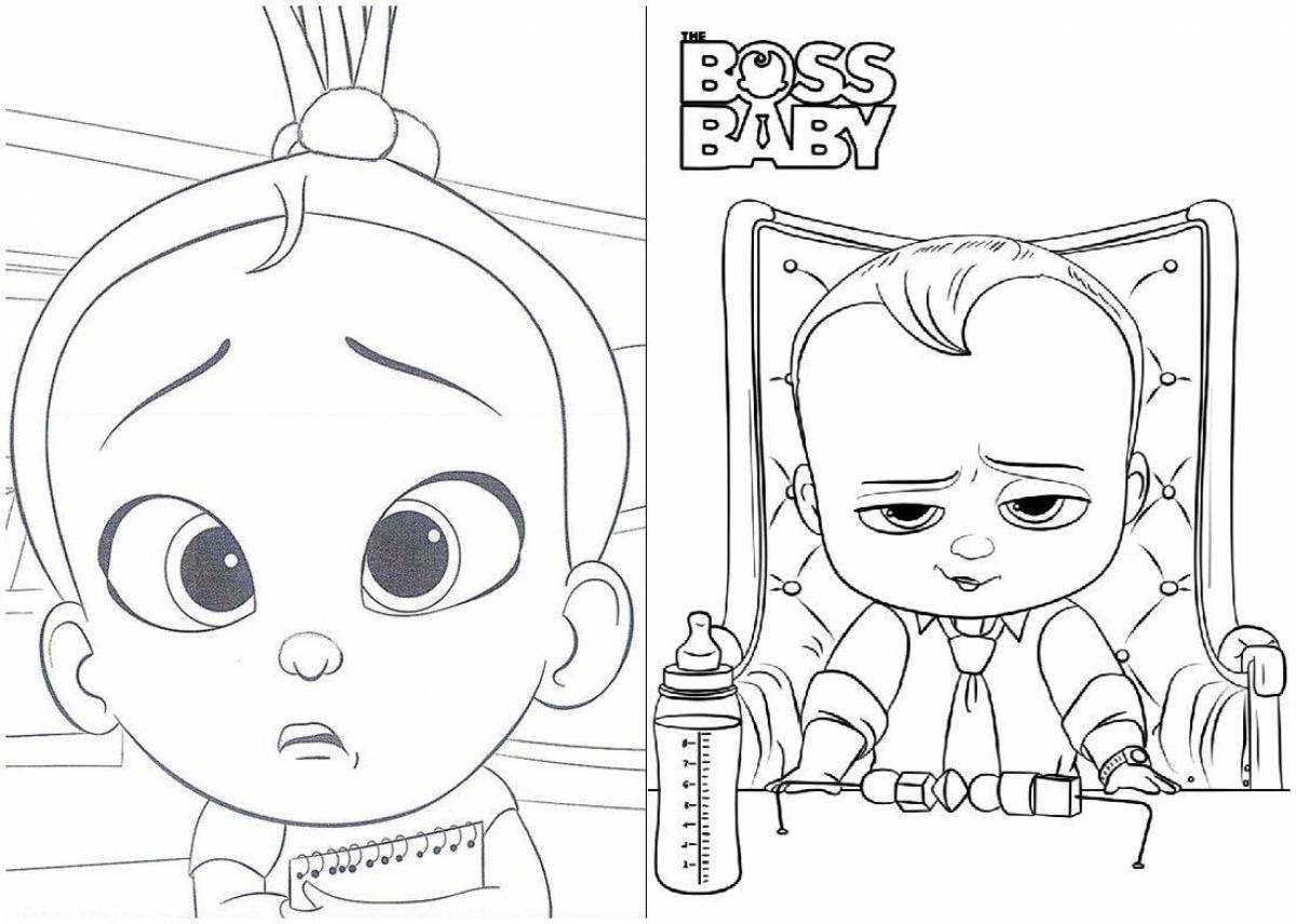 Majestic coloring boss baby