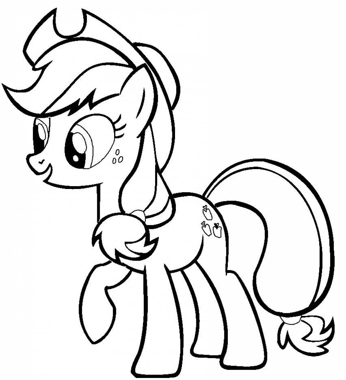 Grand my little pony coloring page