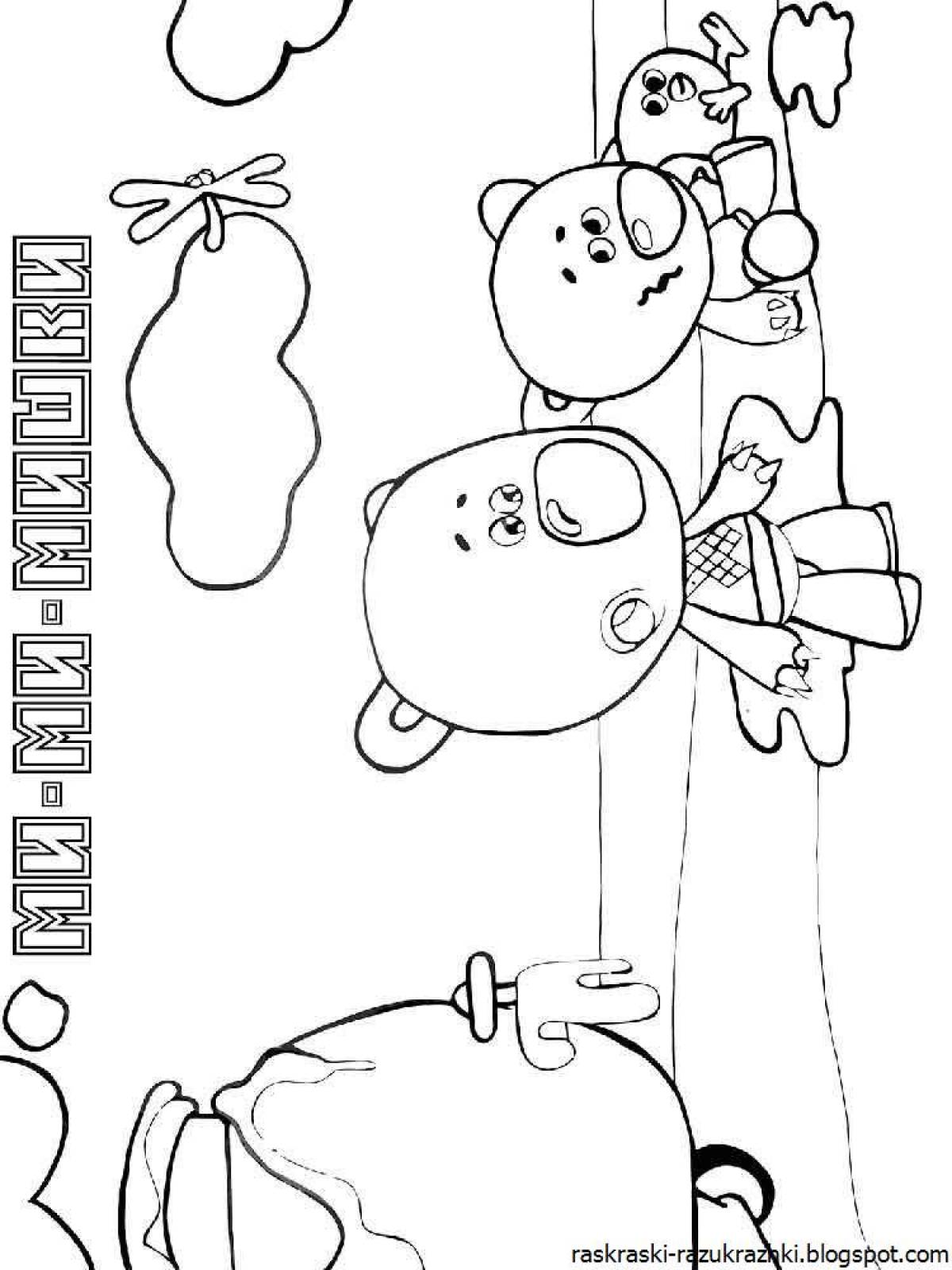 Snuggly coloring pages