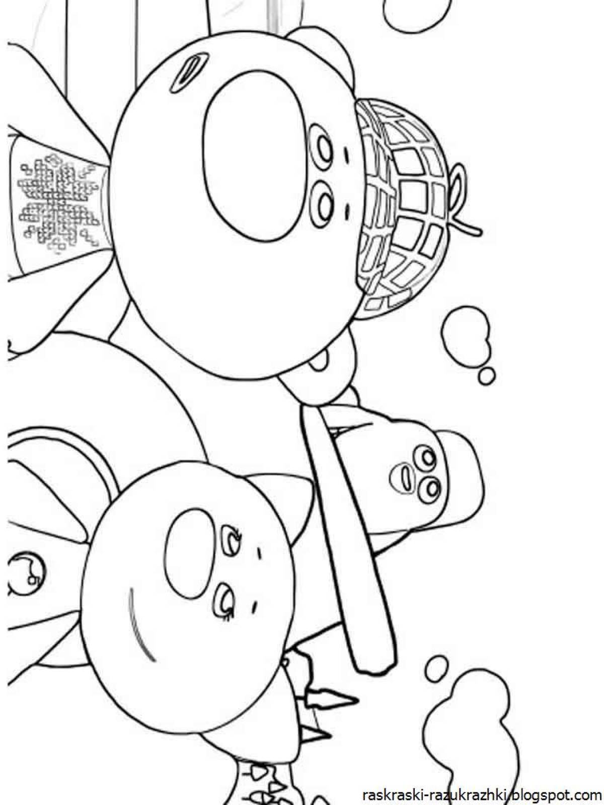 Cuddlable coloring pages