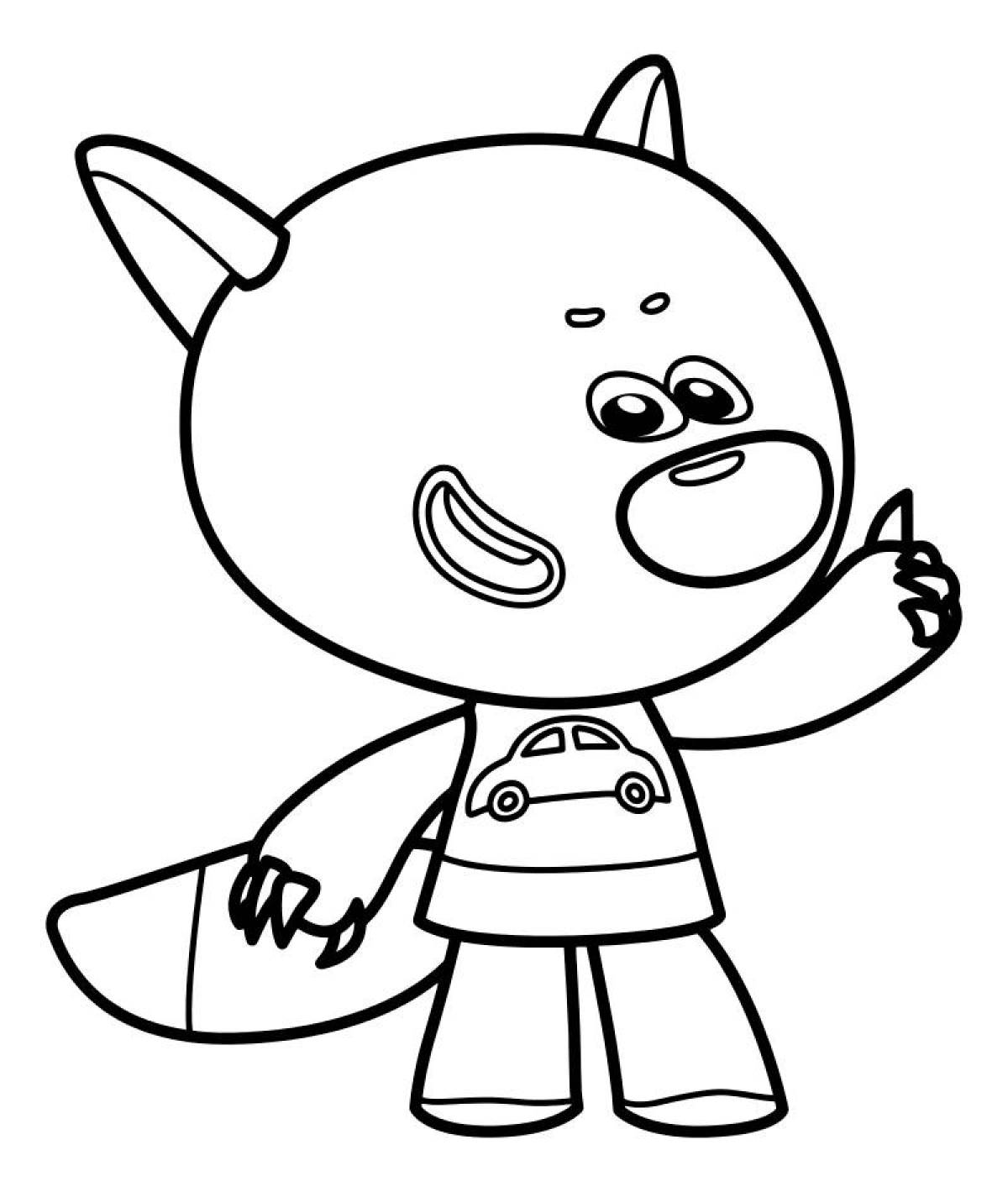 Wiggly bears coloring pages