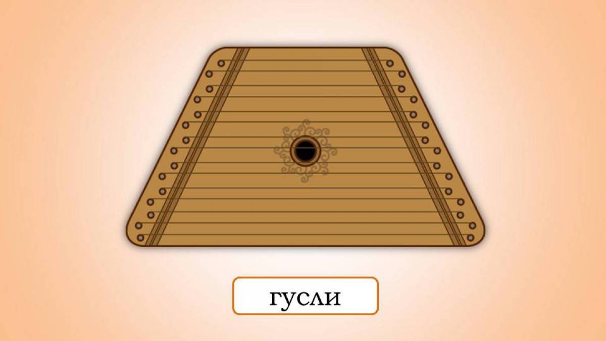 Гусли рисунок 3 класс