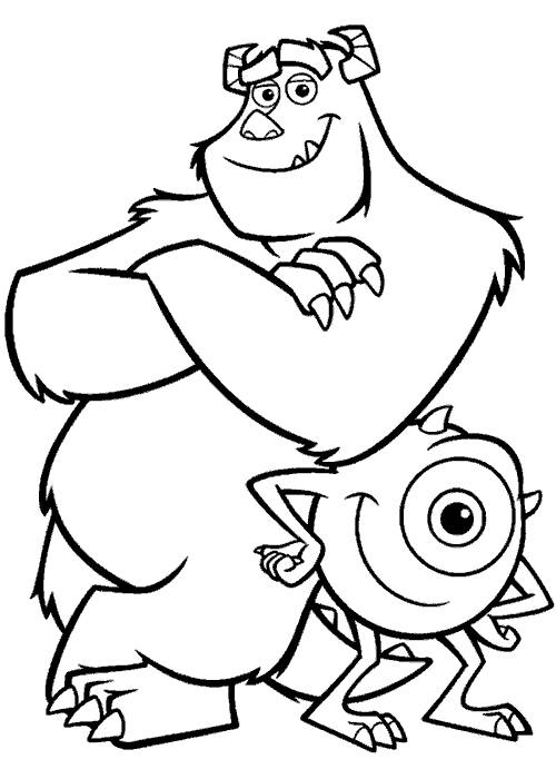 Monster Inc Coloring Page