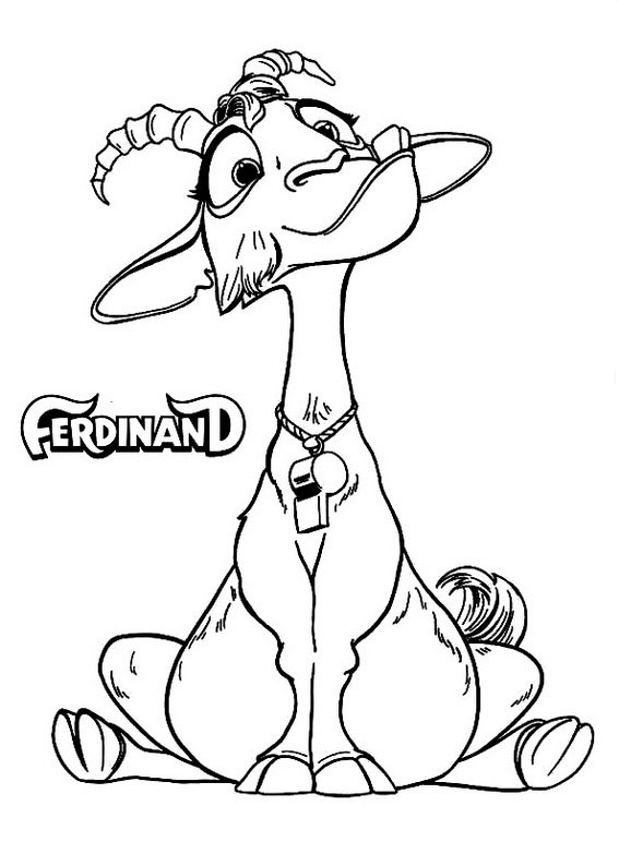 Goat from the cartoon Ferdinand