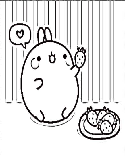 Molang with berry