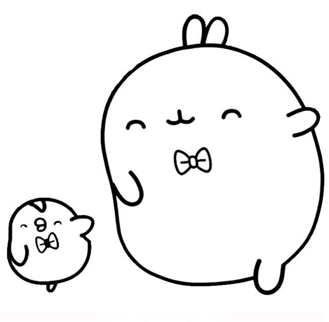 Molang with butterfly