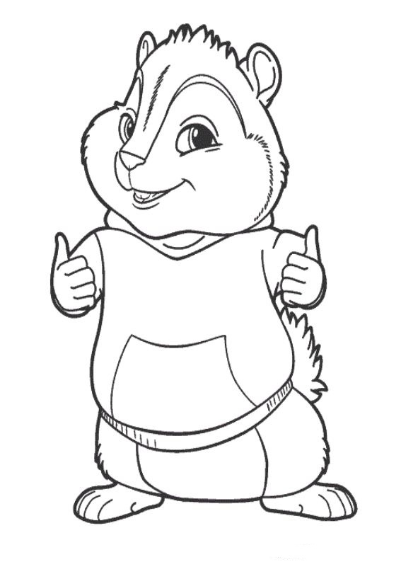 Alvin and the Chipmunks coloring book for kids