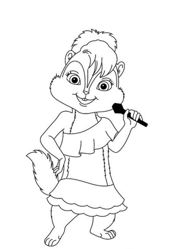 Alvin and the Chipmunks 2 coloring pages