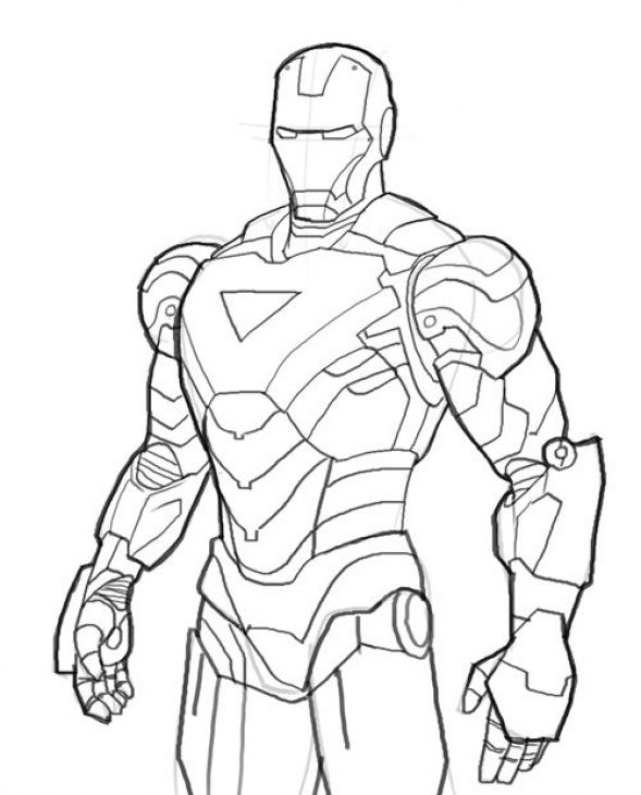 Iron man coloring page