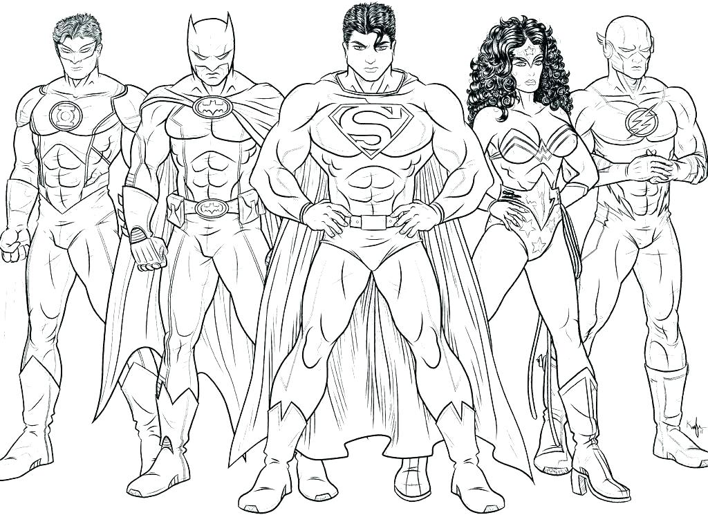 Drawing superheroes for children
