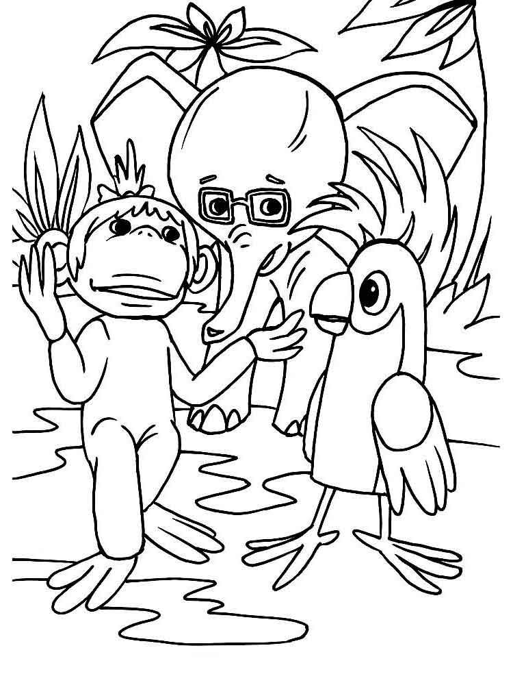 Cartoon 38 parrots