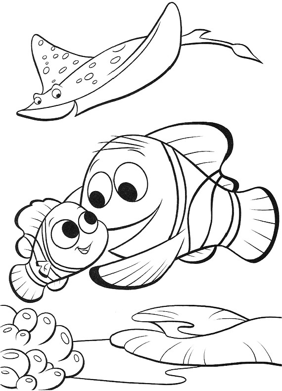 Nemo, marlin and stingray