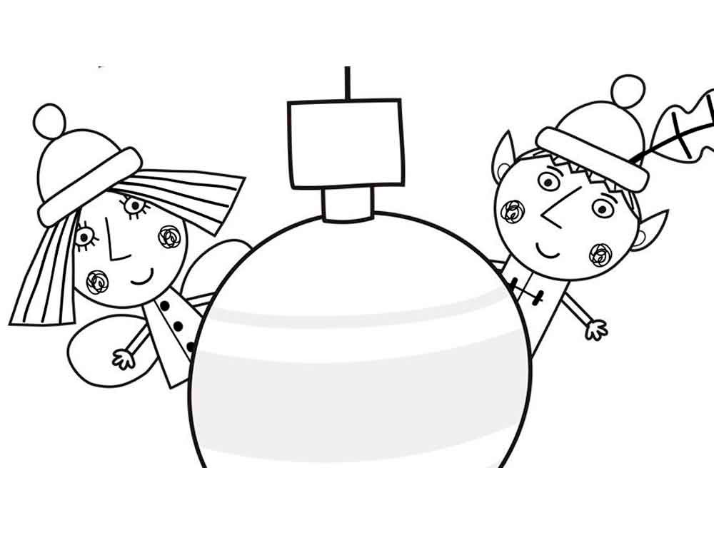Ben and holly coloring pages