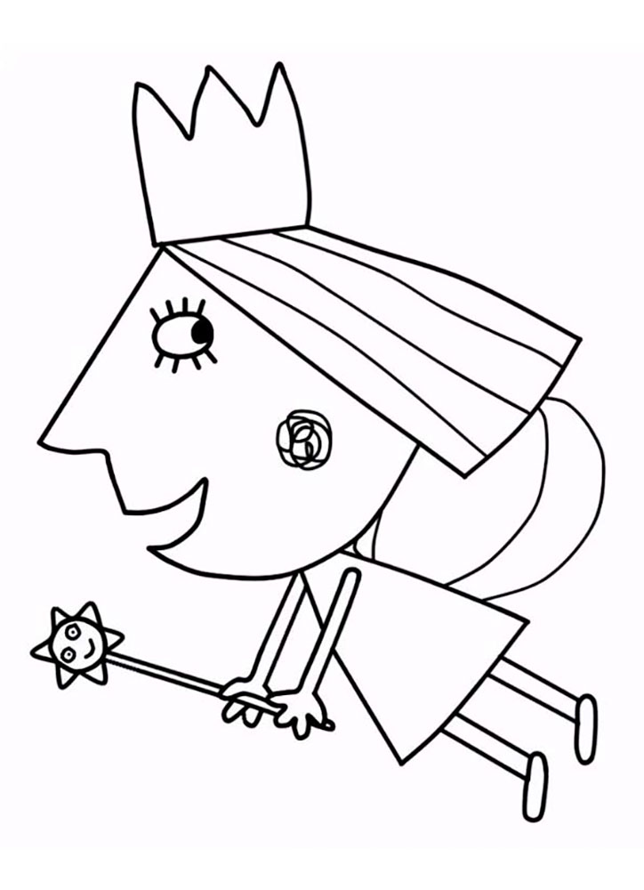 Ben and holly coloring page
