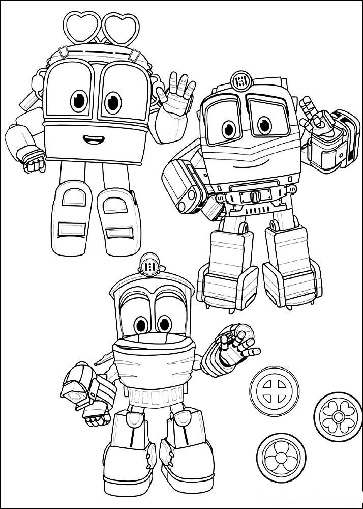 Train robot characters