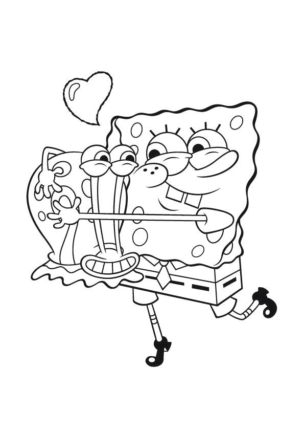 Coloring pages spongebob and gehry