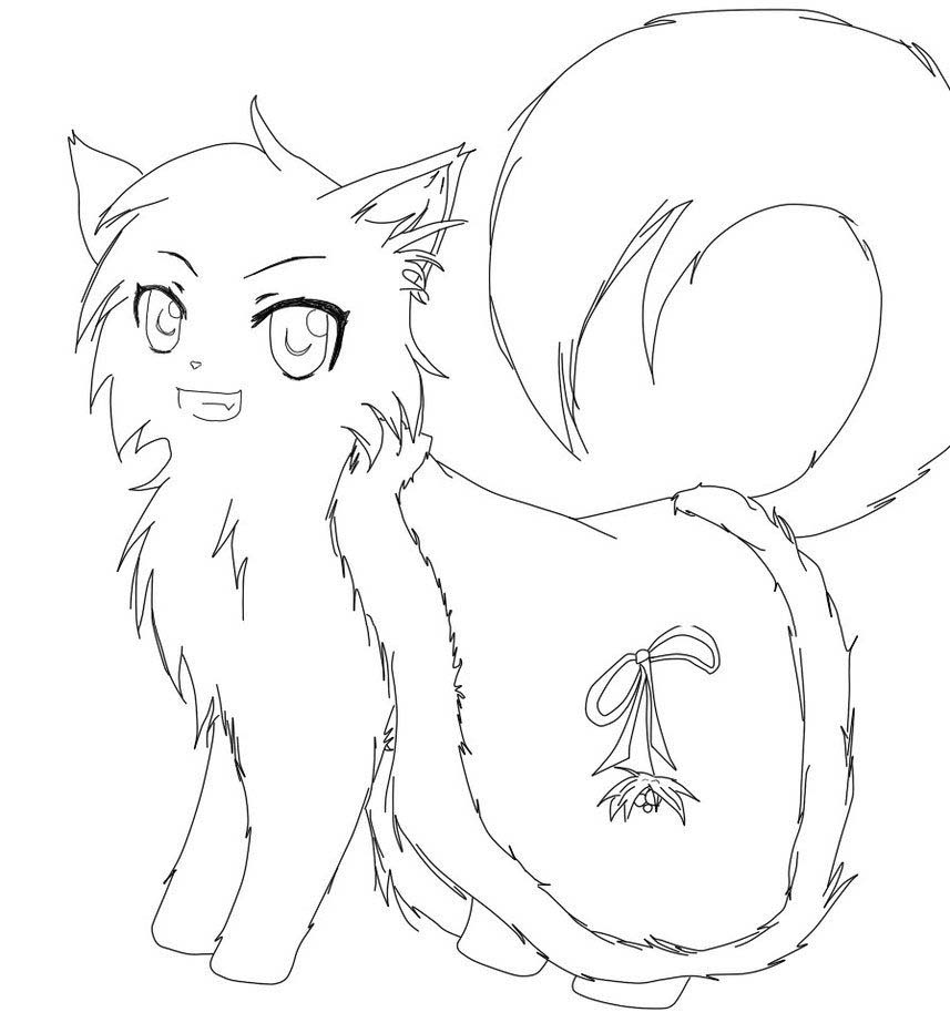 Warrior cats coloring page