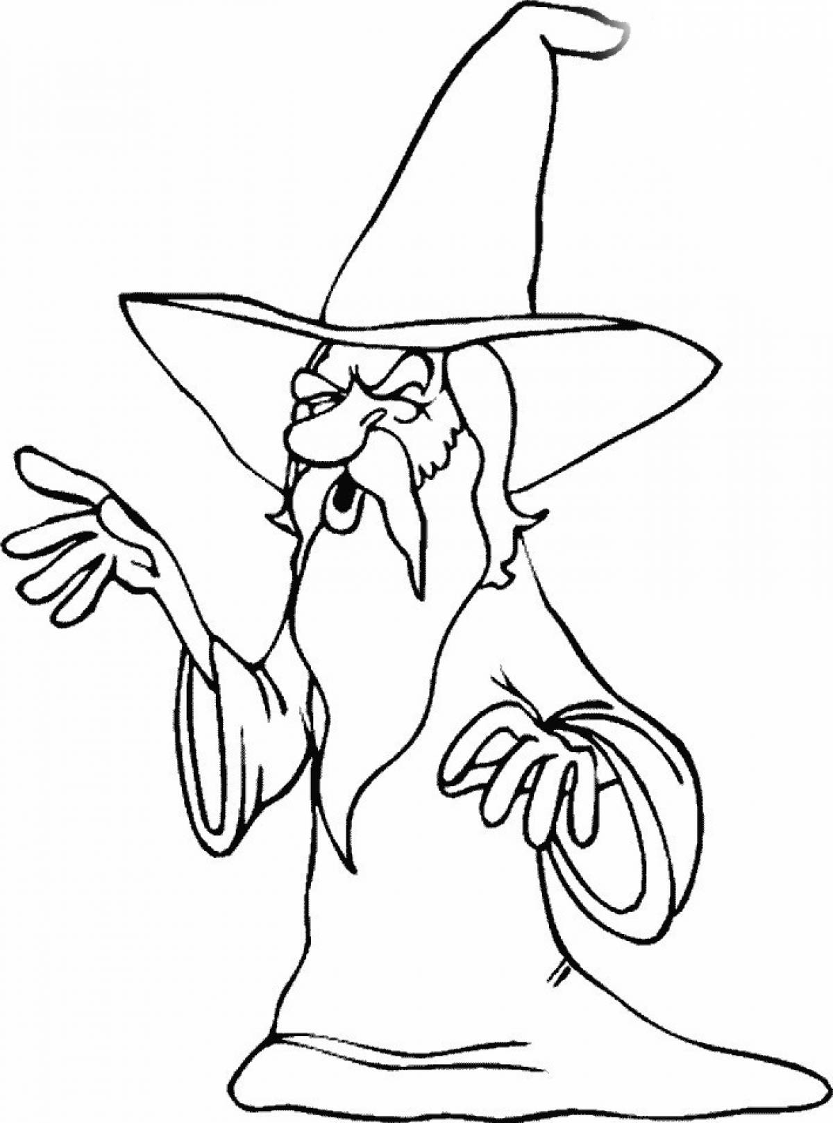 Wizard in a hat