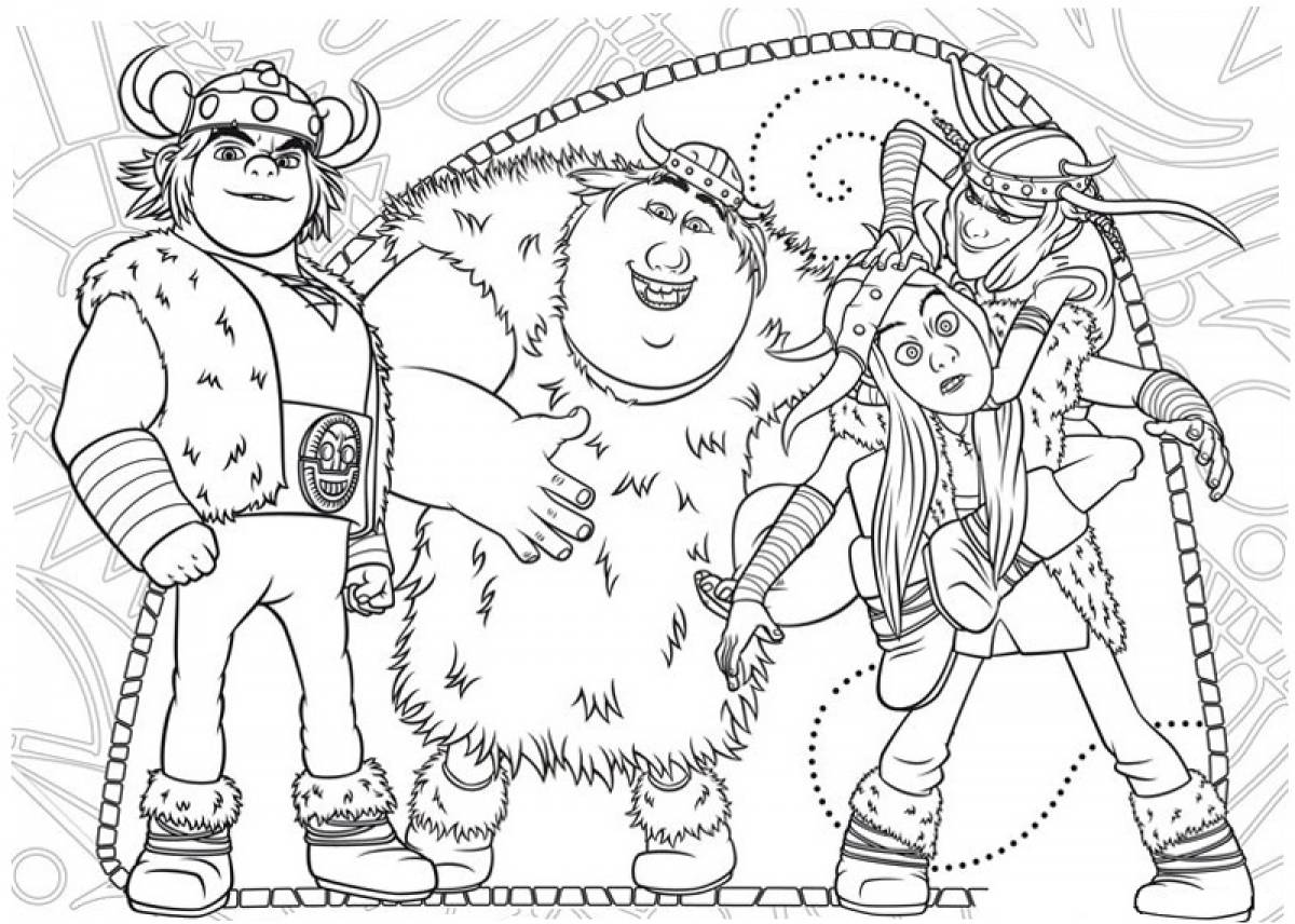 Vikings coloring page