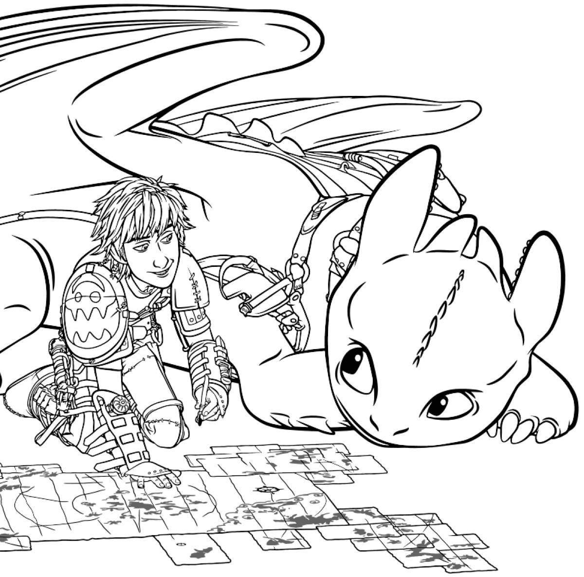Toothless and hiccup