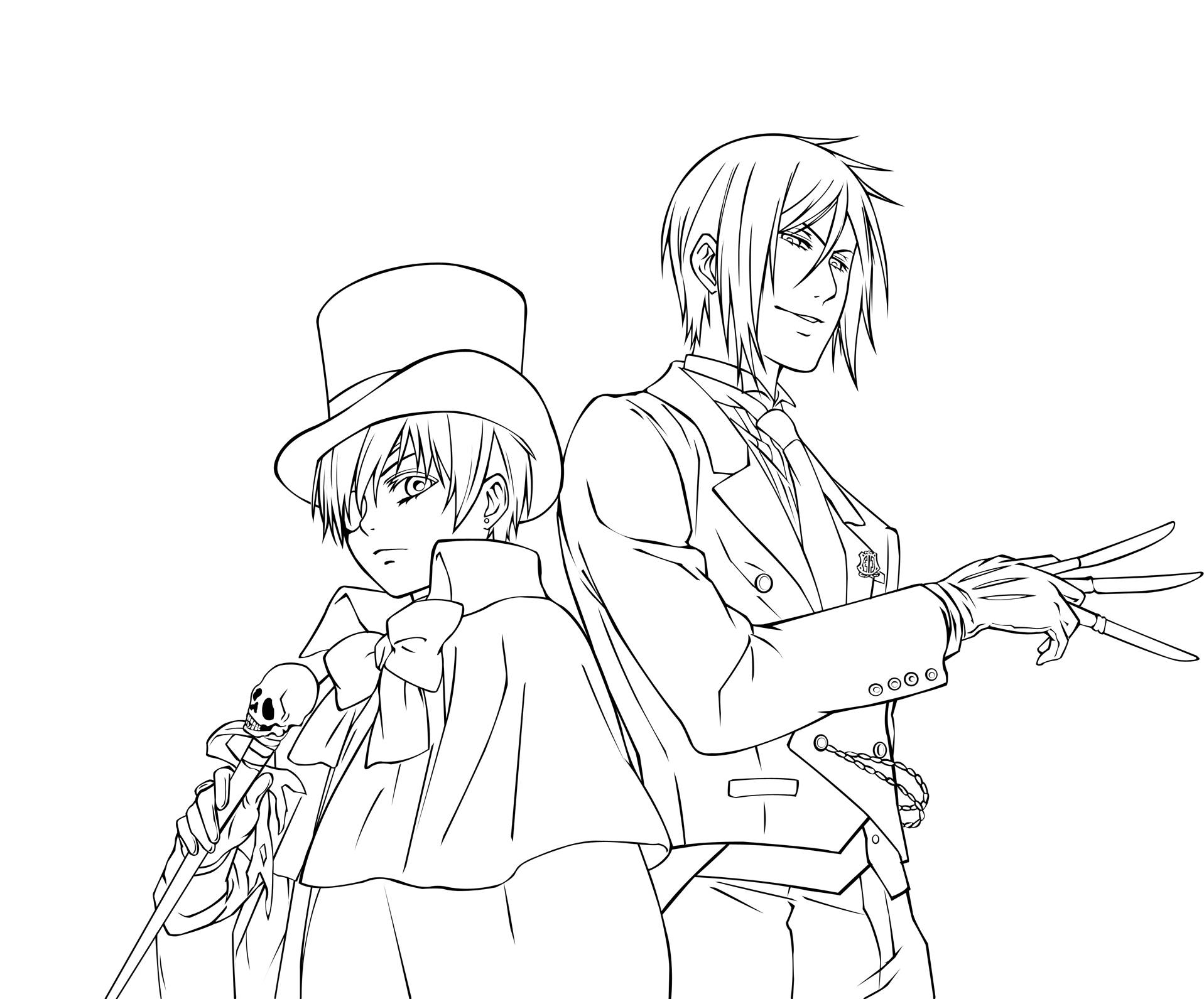 Photo Black Butler Coloring Page