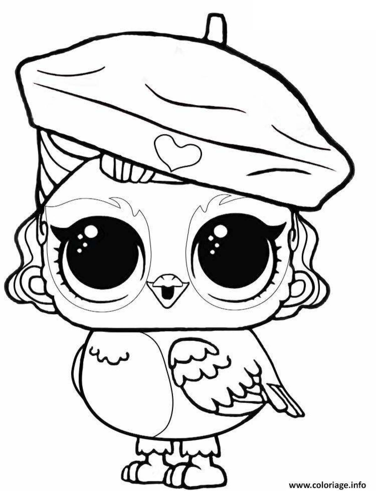 Animated lola coloring page