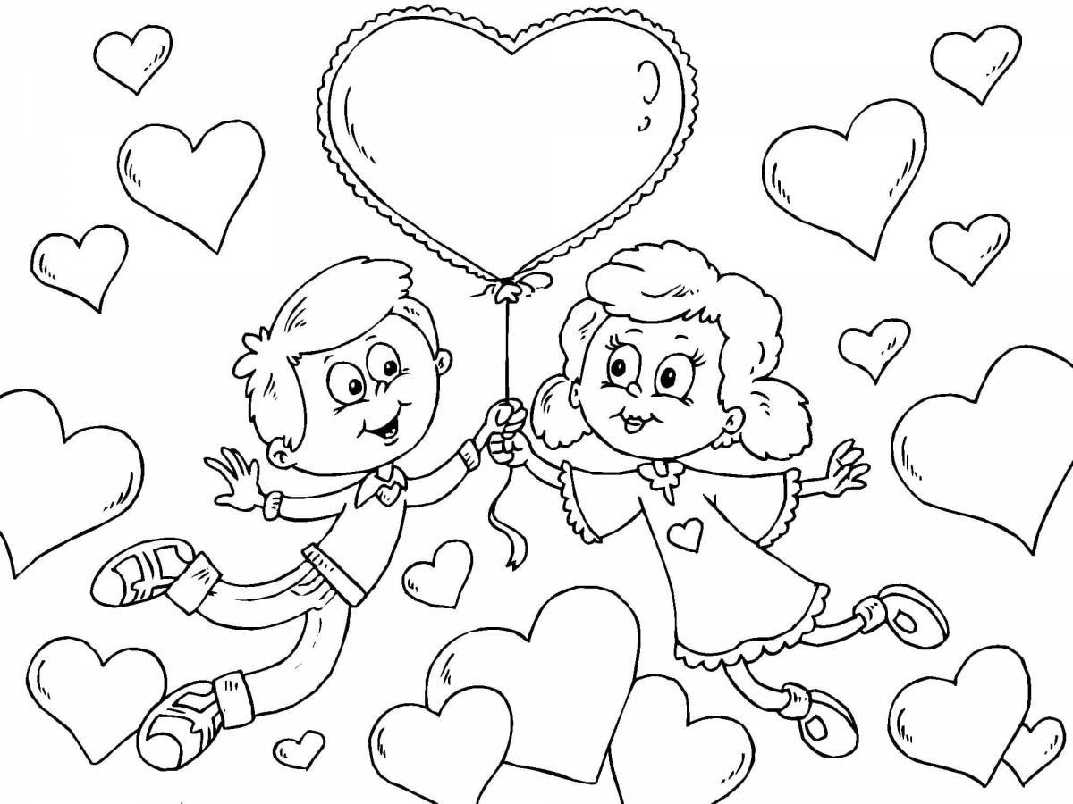 Fun love coloring book