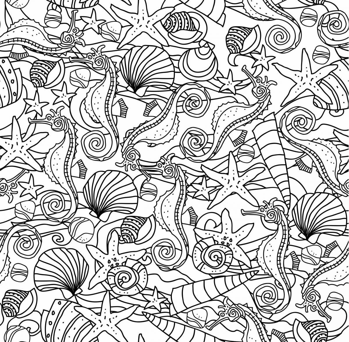 Exquisite wallpaper for coloring