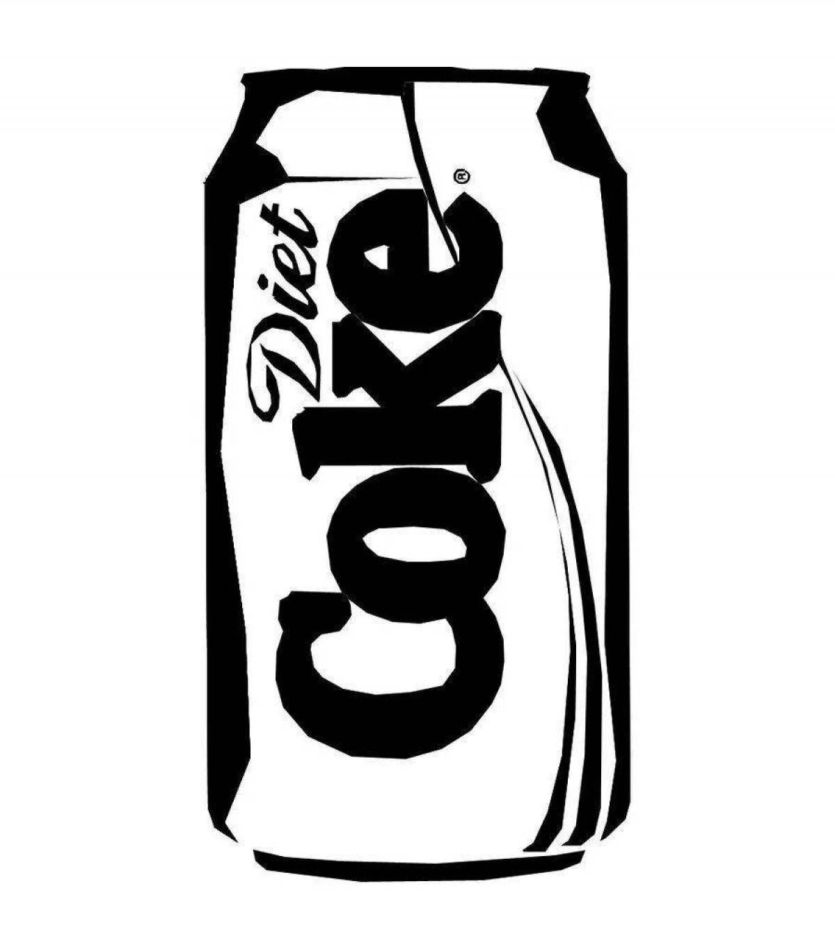 Фото Увлекательная раскраска coca cola