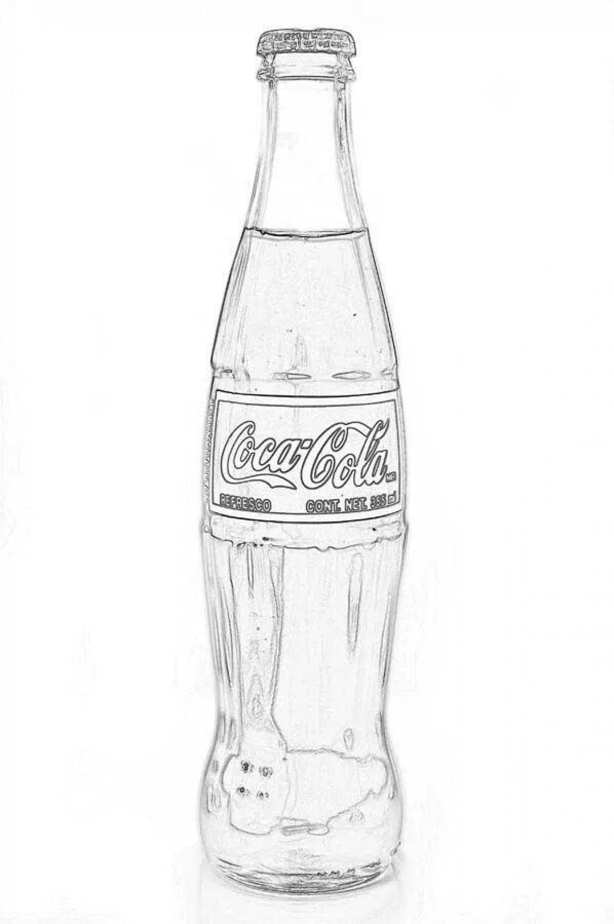 Фото Привлекательная страница раскраски coca cola