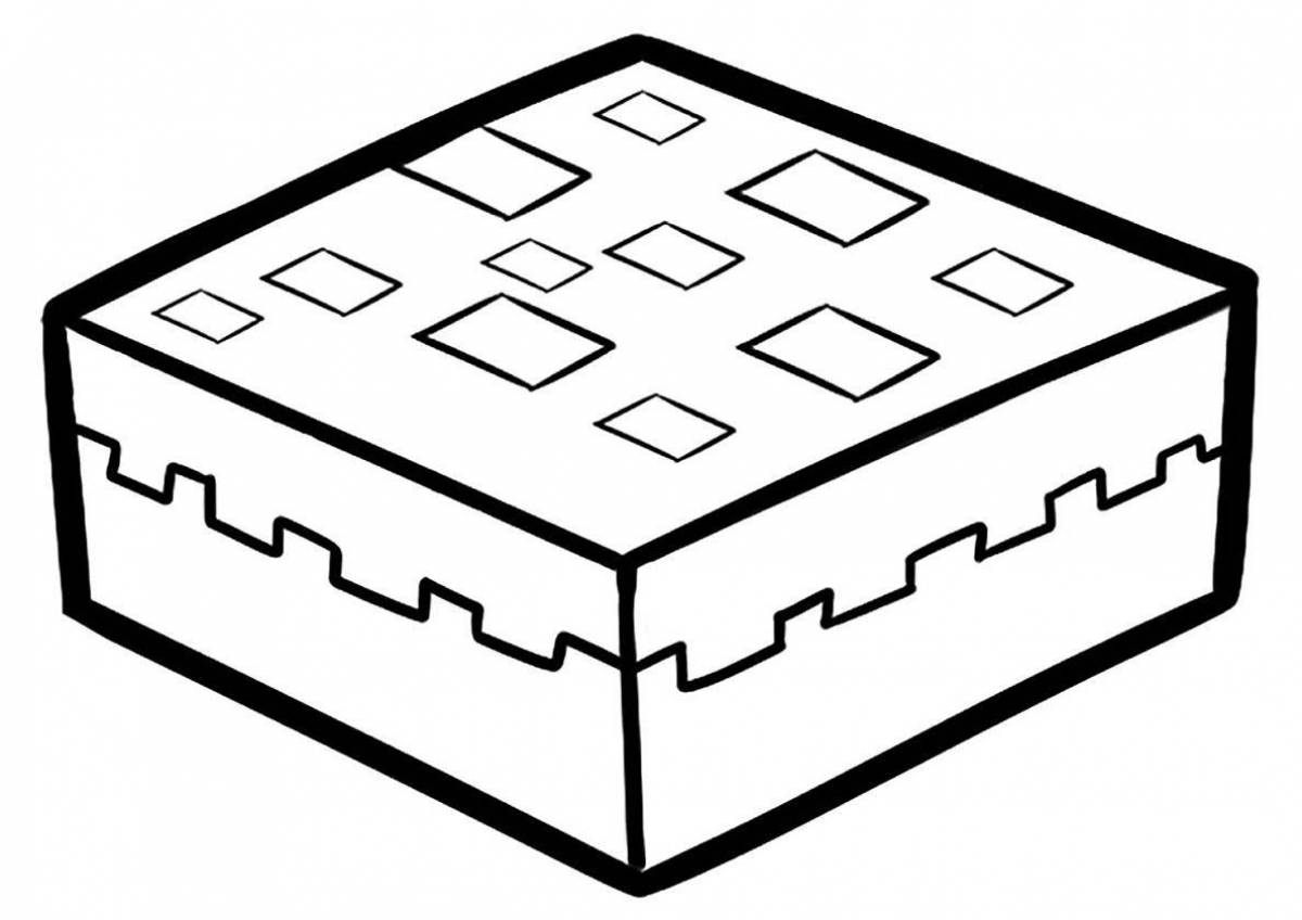 Clear minecraft coloring page