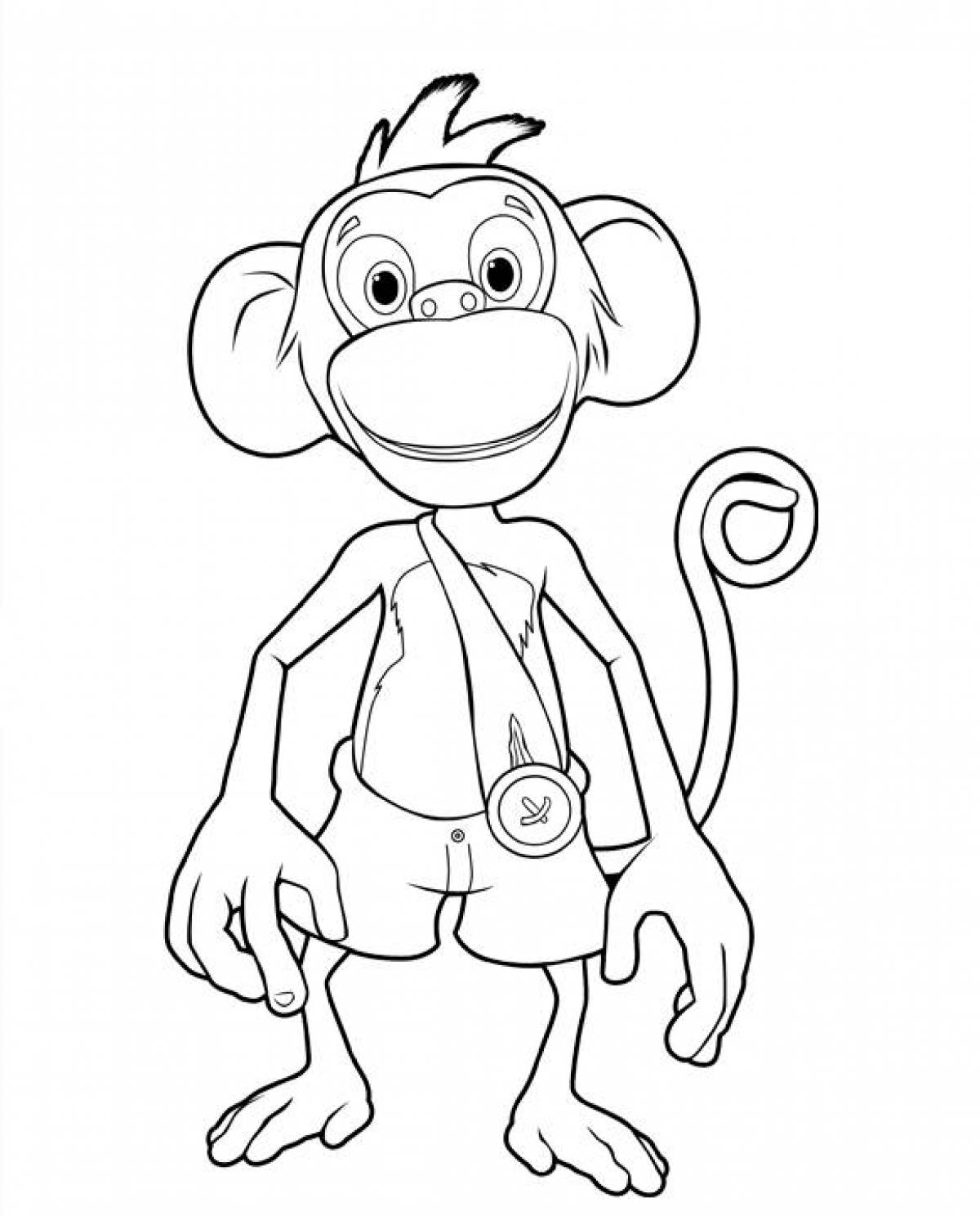 Monty's amazing coloring page