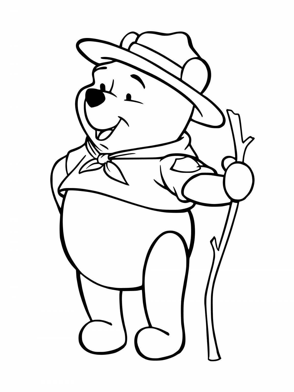Winnie the pooh bright coloring