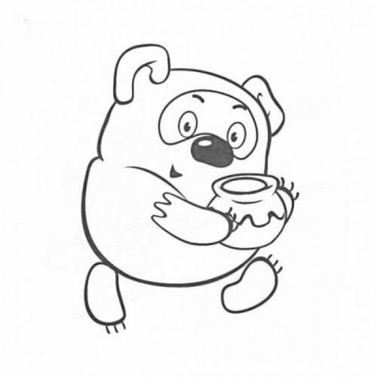 Winnie the pooh dazzling coloring book