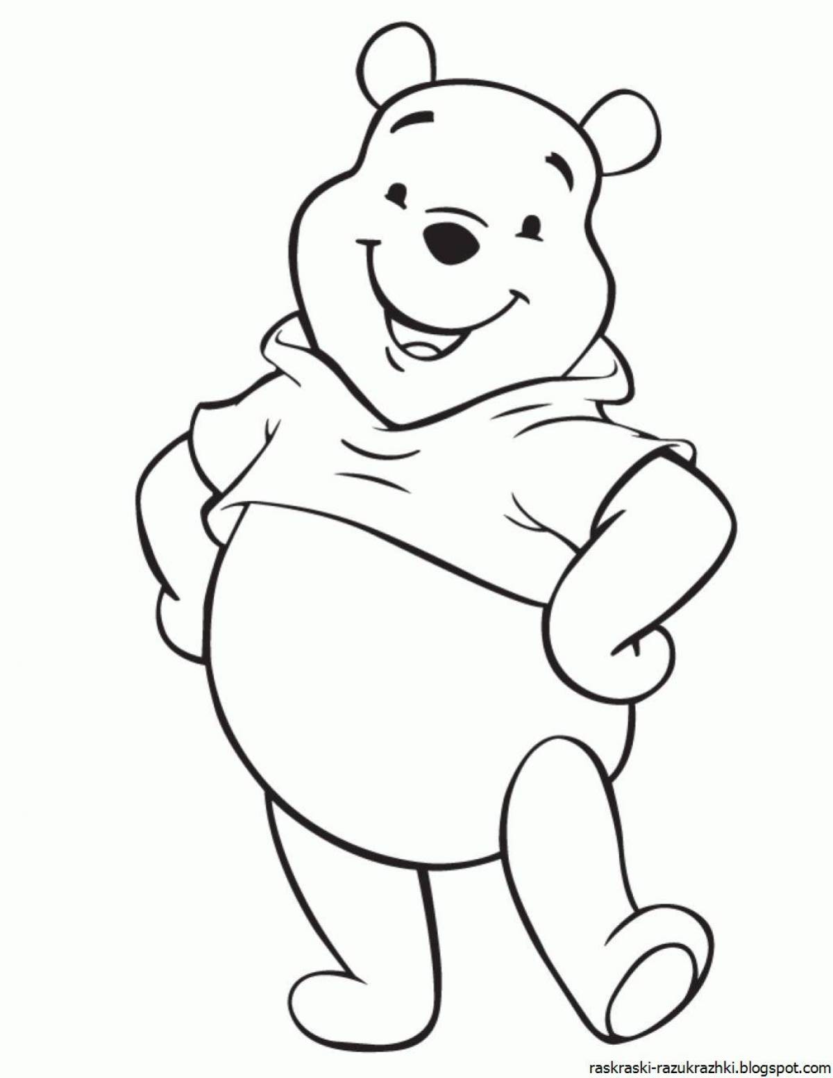 Winnie the pooh glitter coloring book