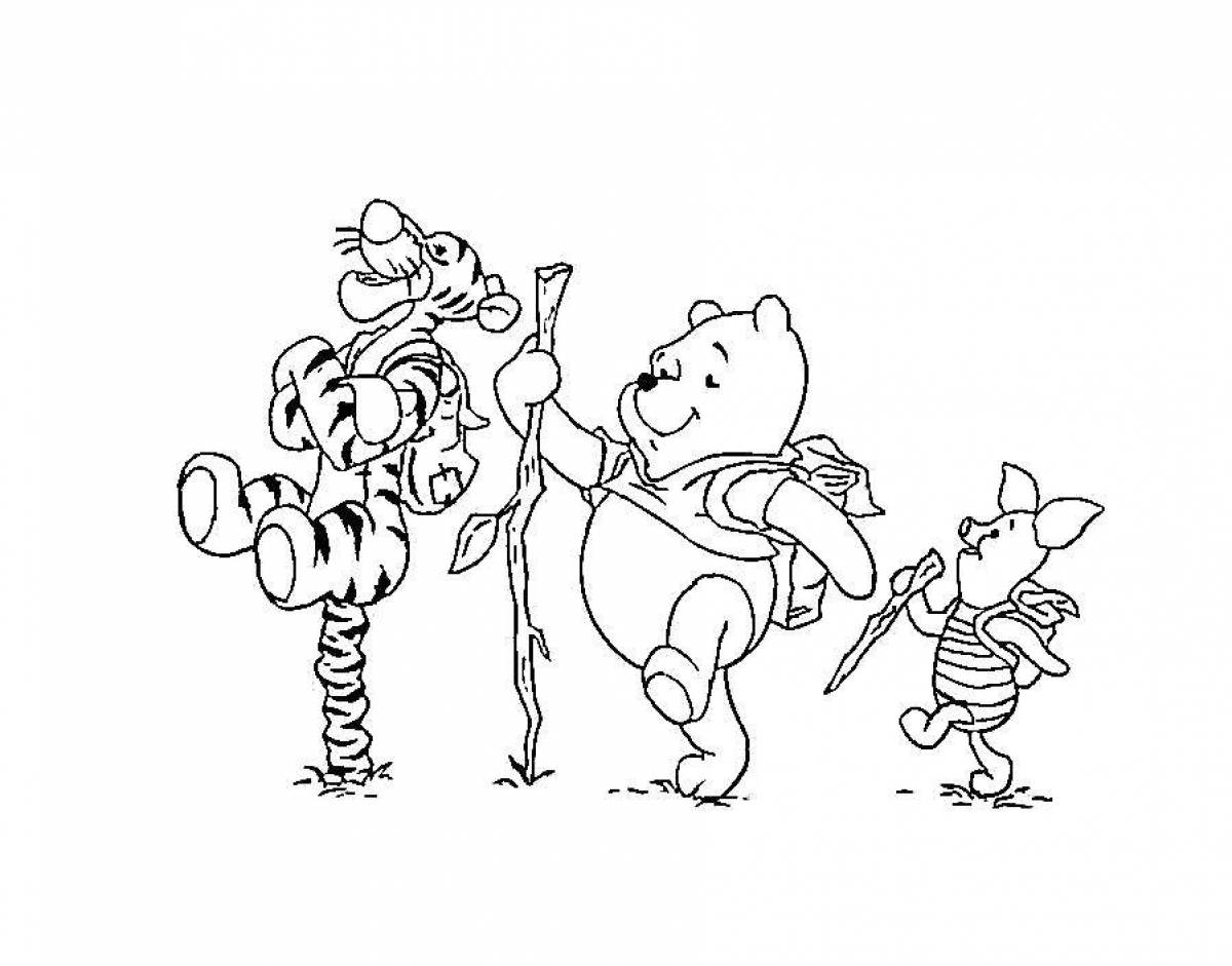 Winnie the pooh glamor coloring book