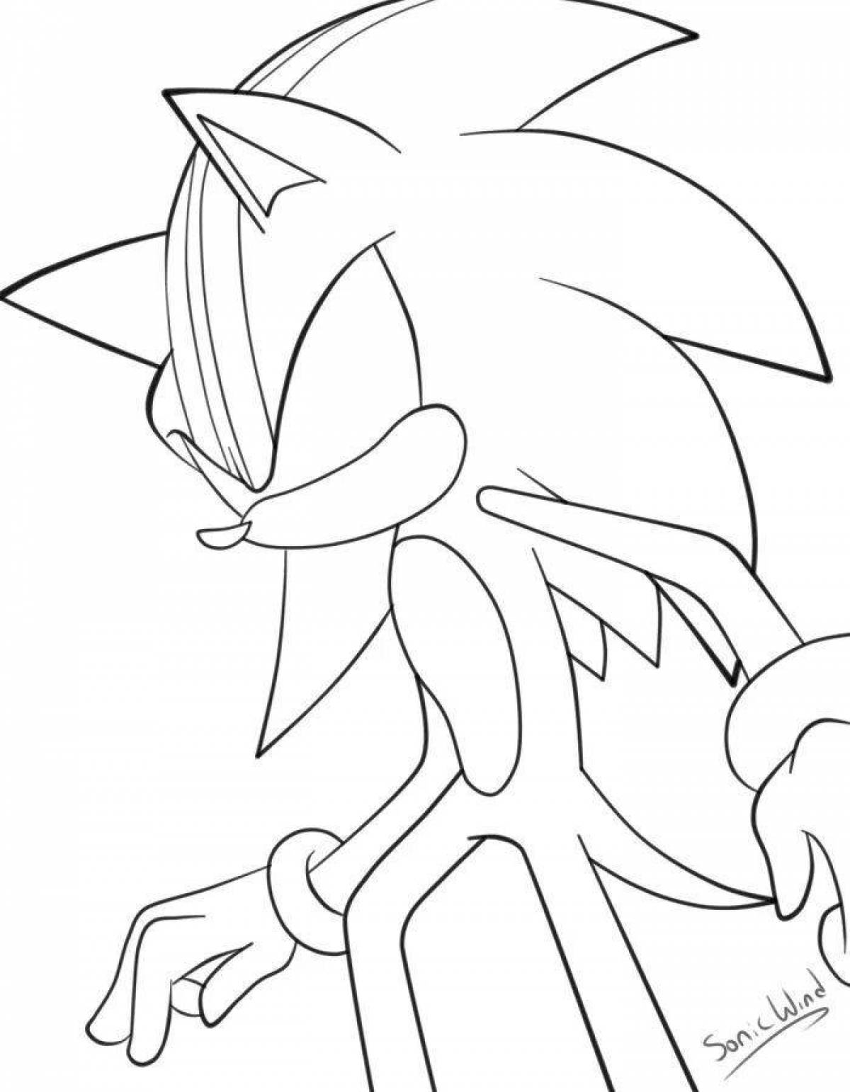 Tempting sonic.exe coloring