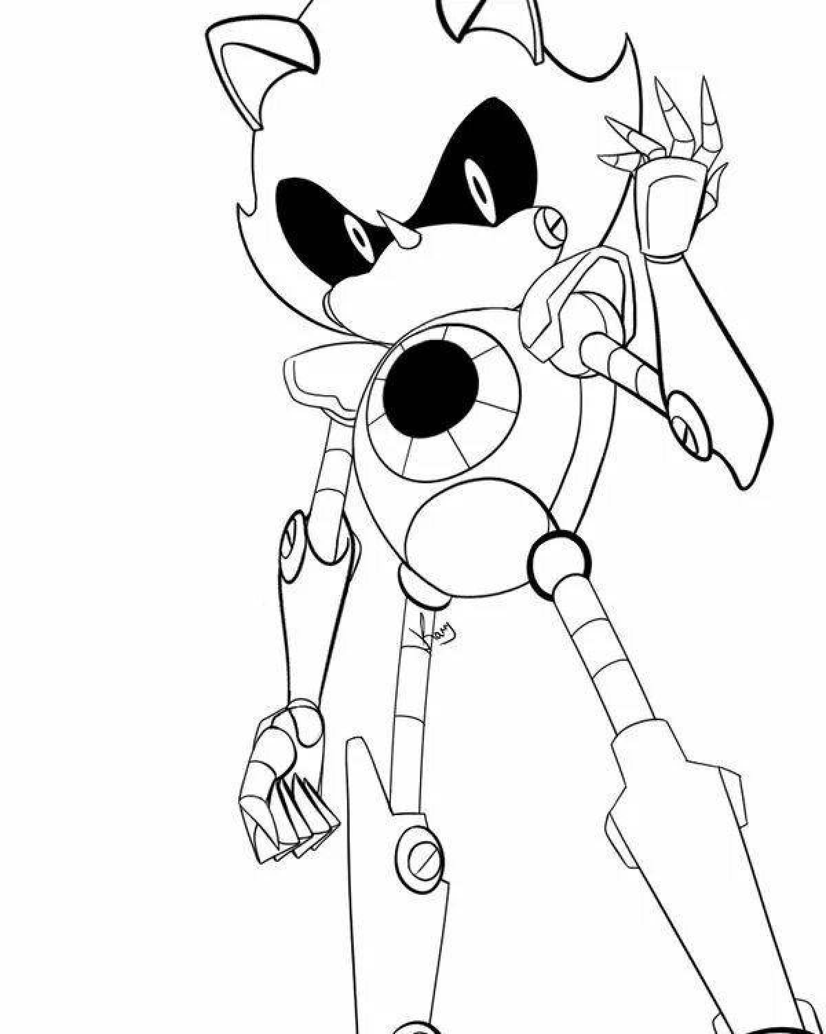 Dazzling sonic exe coloring book