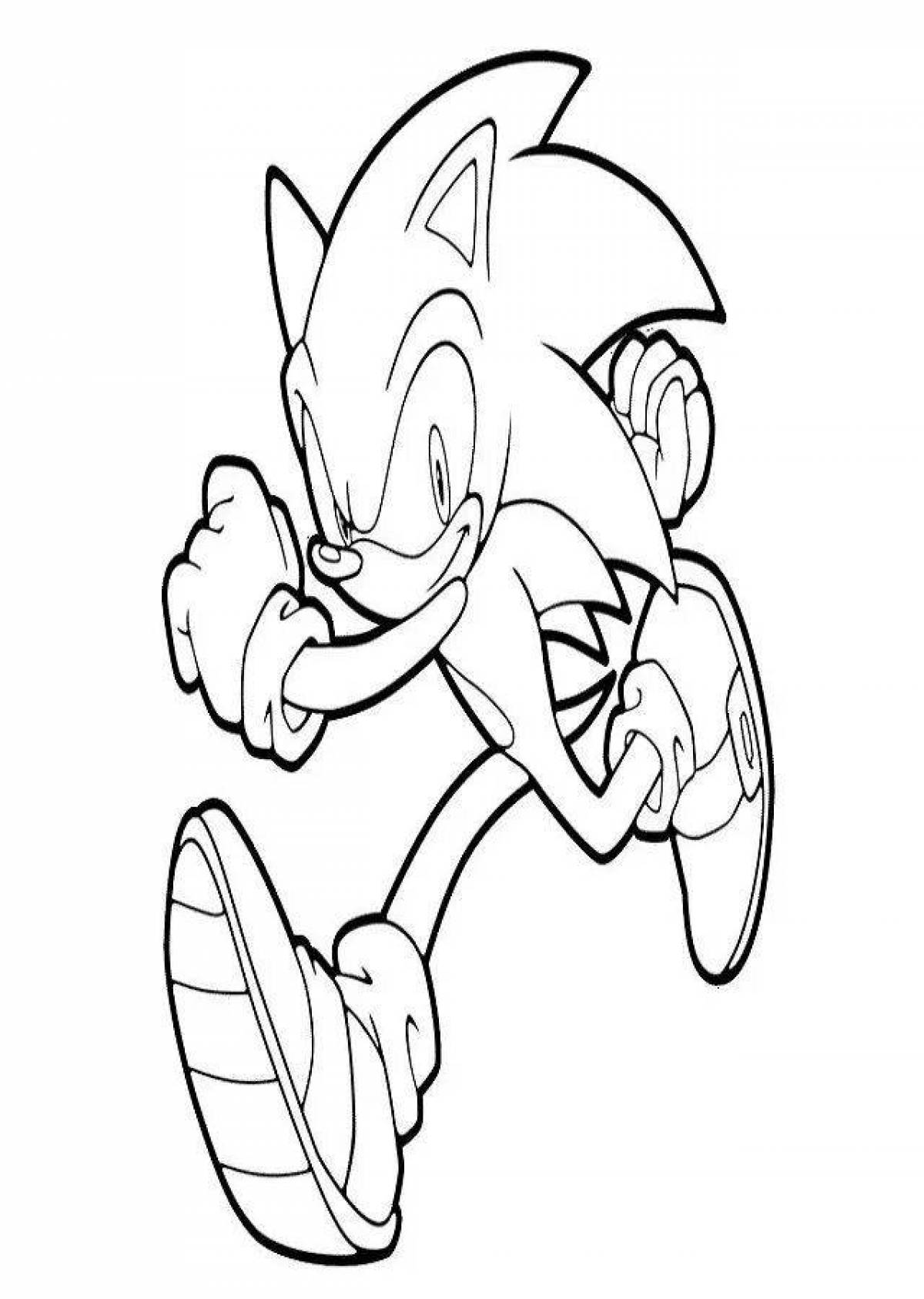 Sparkling sonic exe coloring book