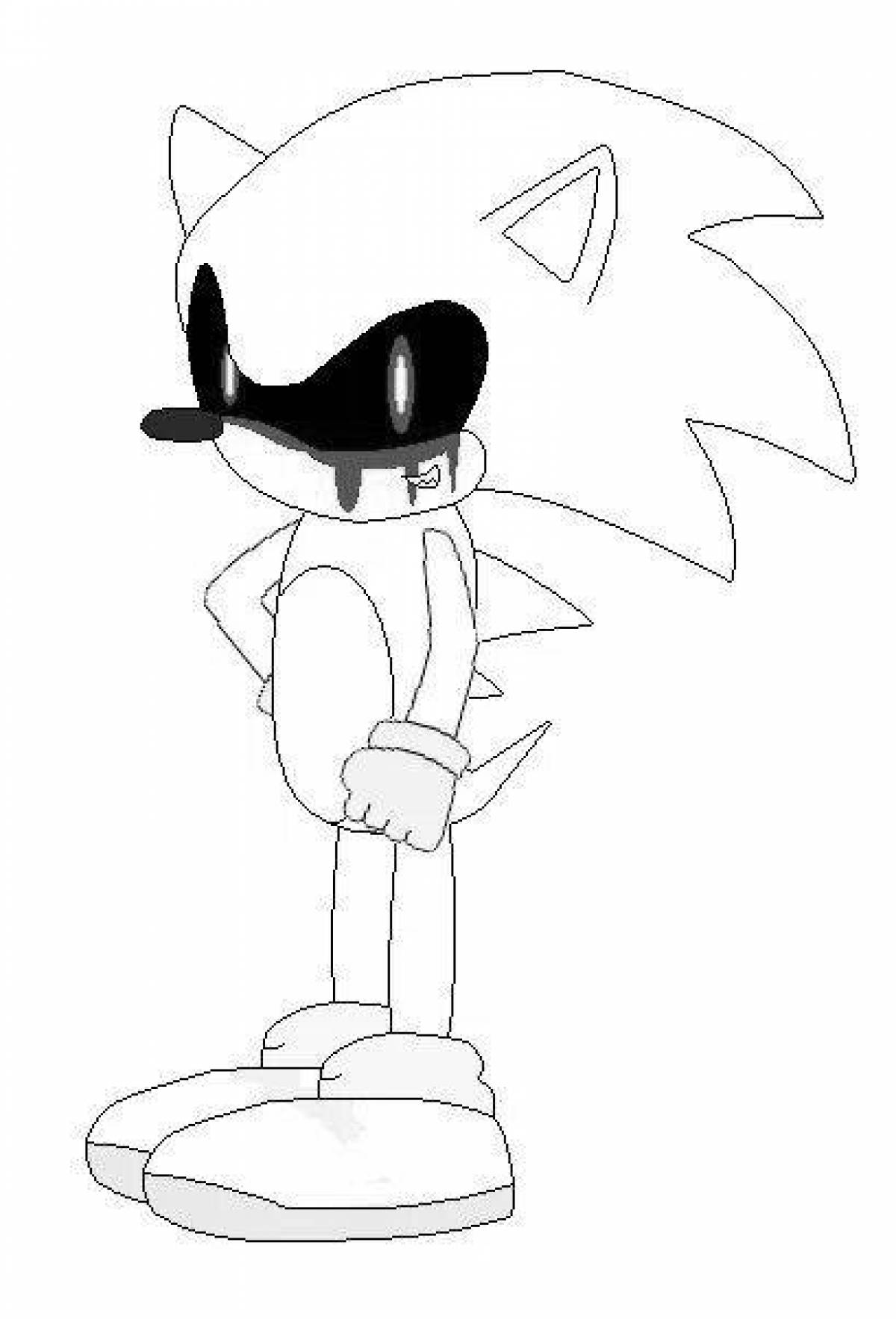 Sonic.exe coloring page