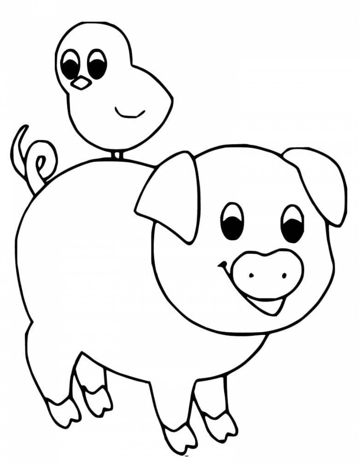 Неотразимые раскраски домашних животных для детей 6-7 лет