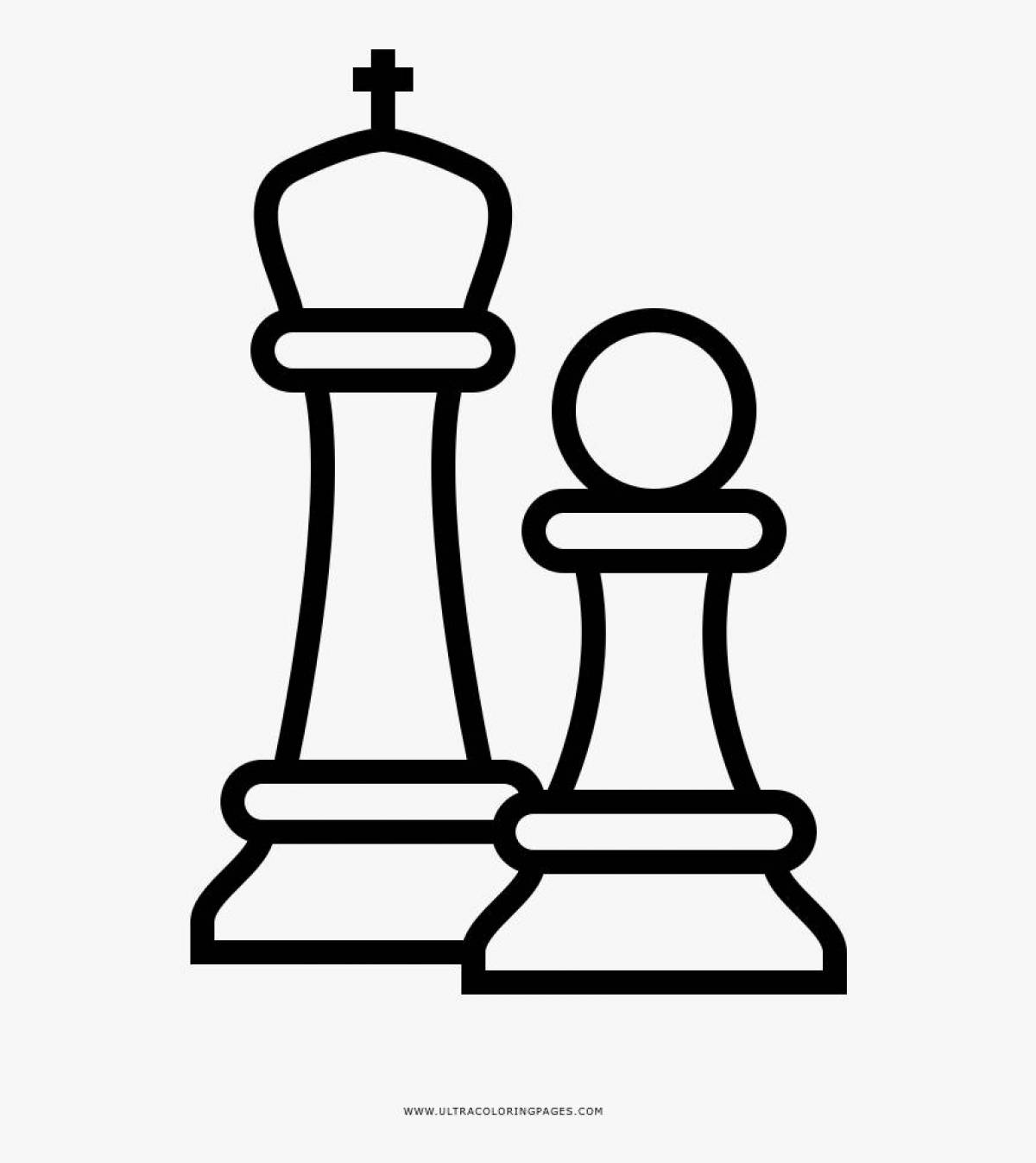 Потрясающие шахматы раскраски