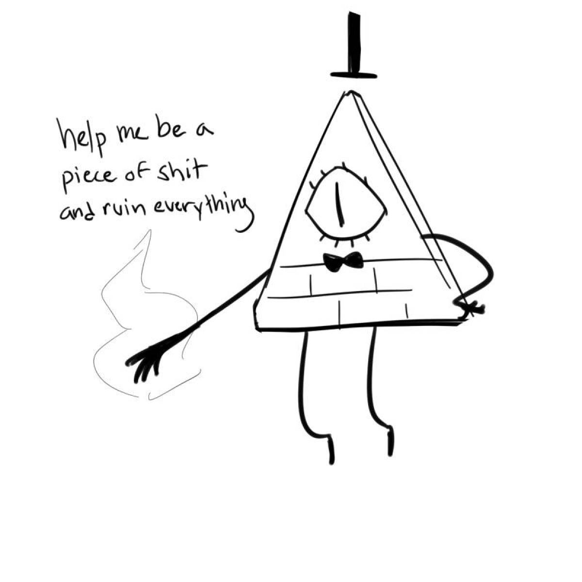 Creative bill cipher coloring