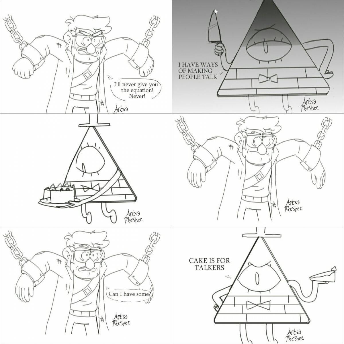 Bill cipher's fancy coloring book